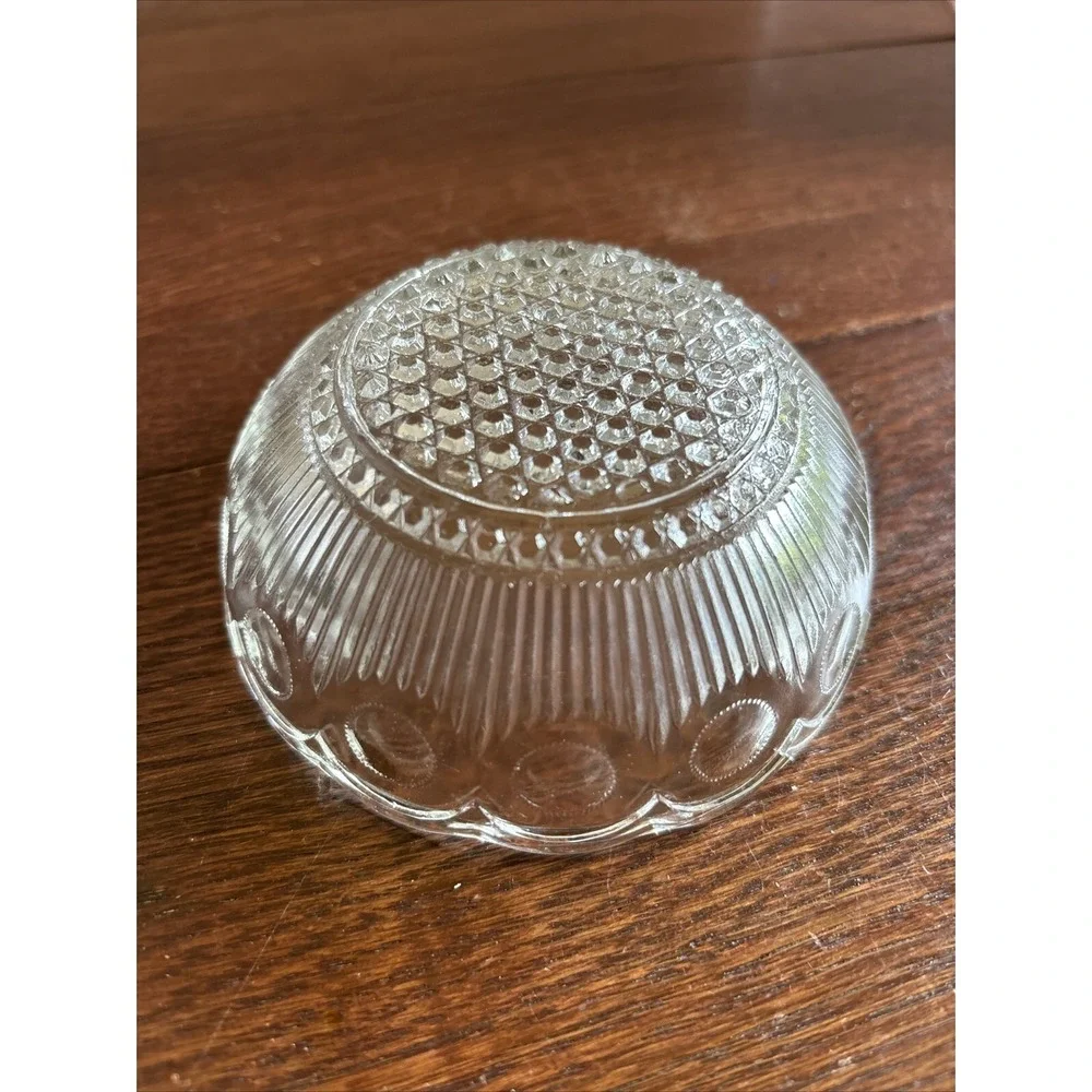 Vintage, Antique US Glass‎ Co., Manhatten,1900s, Small Round Berry Bowl